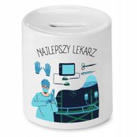 Skarbonka Dla Lekarza Doktora Najlepszy Lekarz Z Nadrukiem Ze Zdjęciem