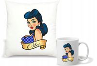 Zestaw PODUSZKA i KUBEK PERSONALIZOWANY prezent różne wzory TWOJE IMIĘ