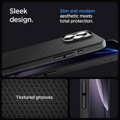 etui case na iphone 16 pro liquid air - czarne na Arena.pl