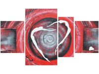 OBRAZ LOVERS DANCING TANIEC KOCHANKÓW ABSTRAKCJA CZERWIENI