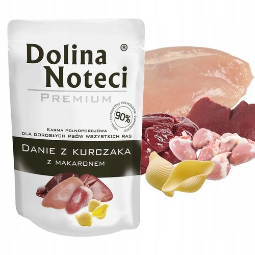 DOLINA NOTECI DANIE Karma mokra dla psa Mix Smaków pełnoporcjowa 40 x 100g na Arena.pl