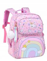PLECAK SZKOLNY DLA DZIEWCZYNKI 1-3 KLASA TĘCZA