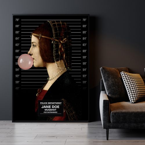 Plakat Jane Doe portret z balonem 30x40 cm na Arena.pl