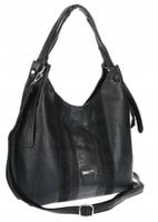 Torebka Damska Listonoszka Worek Shopper Torba na Ramię RS25047H Czarna