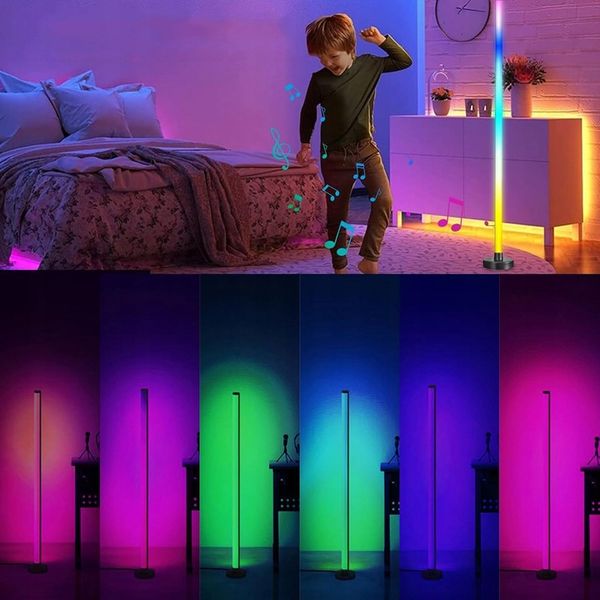 INTELIGENTNA LAMPA PODŁOGOWA LED RGB NAROŻNA STOJĄCA DO SALONU zdjęcie 9