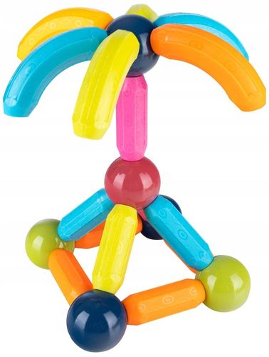 KLOCKI MAGNETYCZNE EDUKACYJNE DUŻE 84 ELEMENTY KONSTRUKCYJNE ZESTAW na Arena.pl