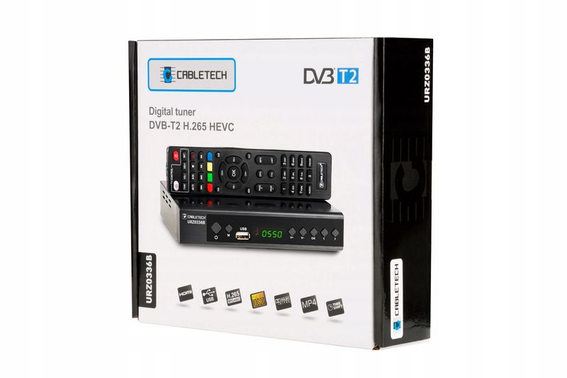 Tuner DVB-T2 DVB-C Hevc H.265 10bit dekoder tv naziemnej Cabletech zdjęcie 5