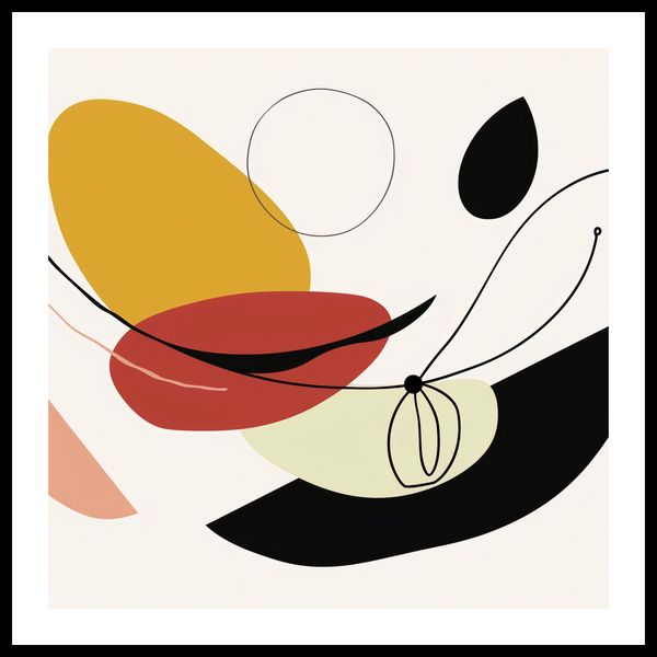 Plakat 70x70cm Geometryczna Krzywizna zdjęcie 3