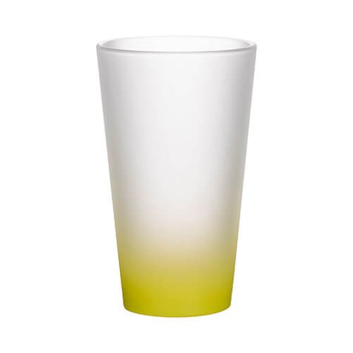 Szklanka 450 ml szroniona do sublimacji - limonkowy gradient zdjęcie 1