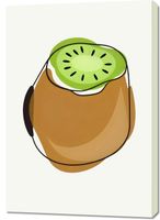 Obraz 70x100cm  Nowoczesny Owoce I Kiwi I Pop Art Vintage