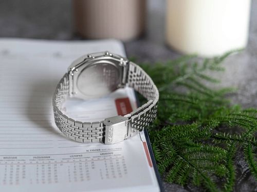 ZEGAREK CASIO ABL-100WE-1BEF VINTAGE SREBRNY BLUETOOH KROKOMIERZ DATOWNIK na Arena.pl