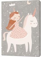 Obraz 70x100cm Wzory dla Dzieci, Dziewczynki Do Pokoju - Princessa