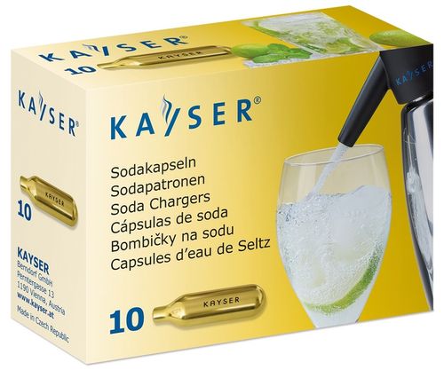 KAYSER CO2 NABOJE DO SYFONU WODY SODOWEJ SATURATORA 30 SZTUK na Arena.pl