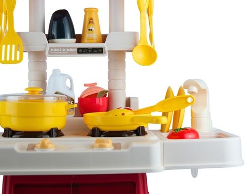 Duża Kuchnia Dla Dzieci 66 cm Kran Para Palniki + Akcesoria Spożywcze na Arena.pl