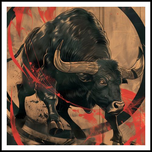 Plakat 80x80cm Bycza Niezłomność na Arena.pl
