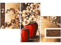 90CM 60CM OBRAZ KWIATY WAZONIE STORCZYKI