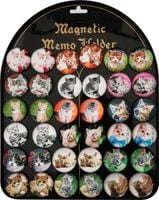 magnes na tabliczce 36szt koty