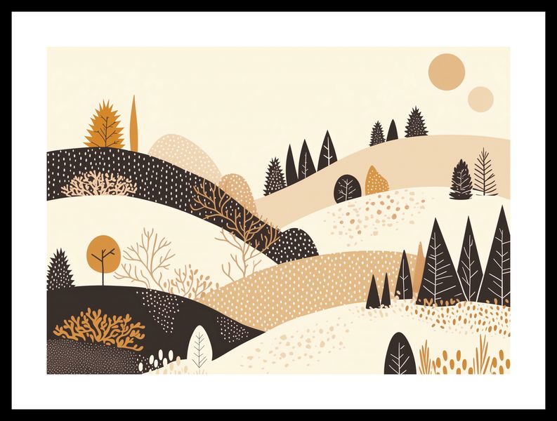 Plakat 42x29,7cm Jesień w Wzgórzach zdjęcie 3