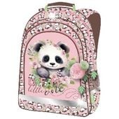 Plecak szkolny Dream Little One Panda dla dziewczynki klasa 1-3 różowy brąz