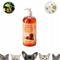 Olej Rybny dla Psa Kota Witaminy Tłuszcze Omega 3 na Odporność 500 ml