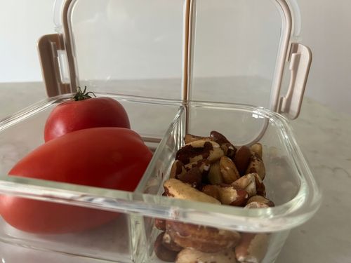 4 x Pojemniki szklane dzielone z przegrodami i uszczelką LUNCH BOX zestaw na Arena.pl