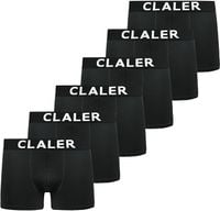 Bokserki męskie bawełniane zestaw 6 sztuk czarne oddychające bawełna L