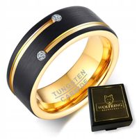 OBRĄCZKA PIERŚCIEŃ z Wolframu WOLFRING EU25 US11
