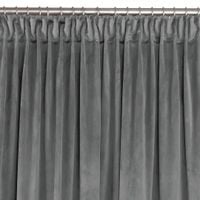Zasłona VILA velvetowa na taśmie smok 530x245 grafitowa wzór 1 Homede