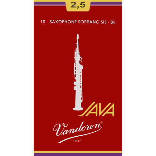 Stroik saksofon sopranowy sopran 2,5 Vandoren JAVA RED SR3025R 1 szt. na Arena.pl
