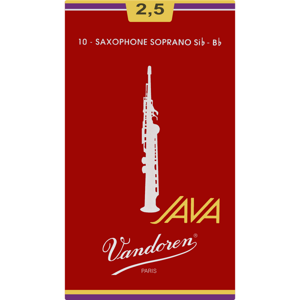 Stroik saksofon sopranowy sopran 2,5 Vandoren JAVA RED SR3025R 1 szt. zdjęcie 5