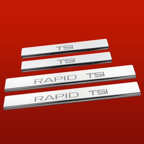 Listwa progowa SKODA RAPID  RAPID TSI Stal nierdzewna 304 połysk 4szt na Arena.pl