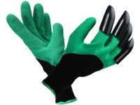 Rękawice ogrodowe z pazurami, grabie. Wodoodporne O14