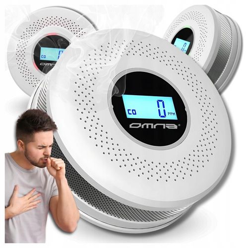 Czujnik czadu i dymu detektor tlenku węgla JKD 512COM certyfikowany na Arena.pl