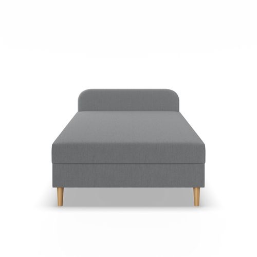 Łóżko Kontynentalne CASPE JEDNOOSOBOWE Pojedyncze 120x200 JASNY SZARY na Arena.pl