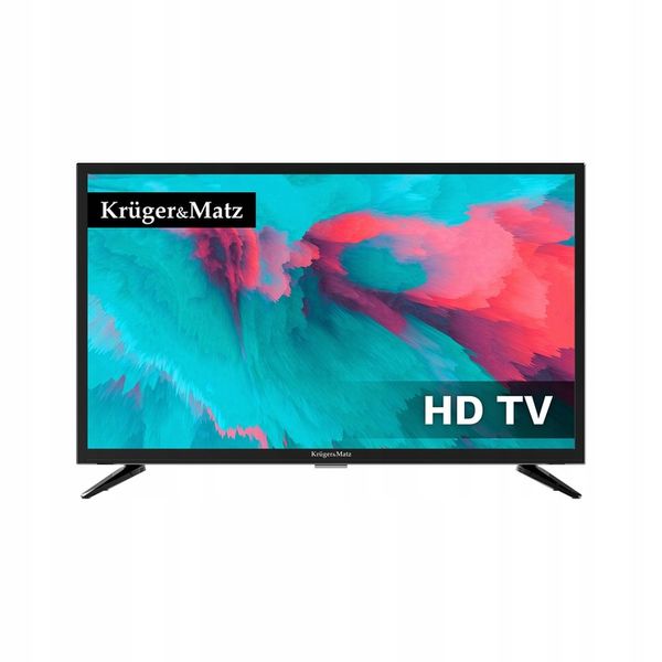 Kruger&Matz KM0224-T3 TV LCD 24' HD DVB-T2 HEVC 230V 12V zdjęcie 1
