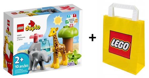 LEGO 10971 Duplo Dzikie zwierzęta Afryki + GRATIS Torba Prezentowa LEGO na Arena.pl