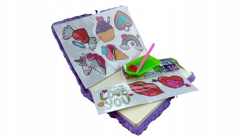 PAMIĘTNIK JEDNOROŻEC+ HAFT DIAMENTOWY DŁUGOPIS NOTESIK UNICORN SZKOLNY na Arena.pl