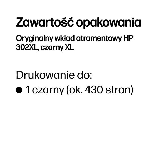 Tusz HP 302XL Black zdjęcie 4