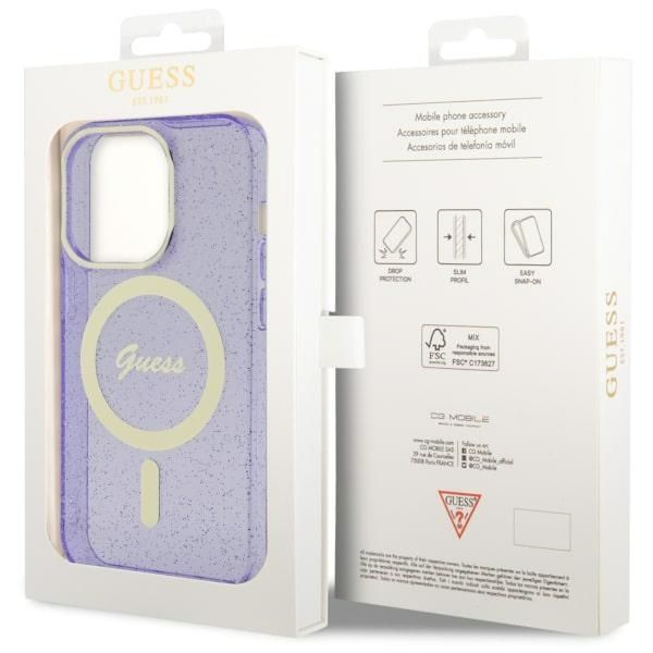 Etui Guess do iPhone 14 Pro Max, Fioletowy, MagSafe zdjęcie 8