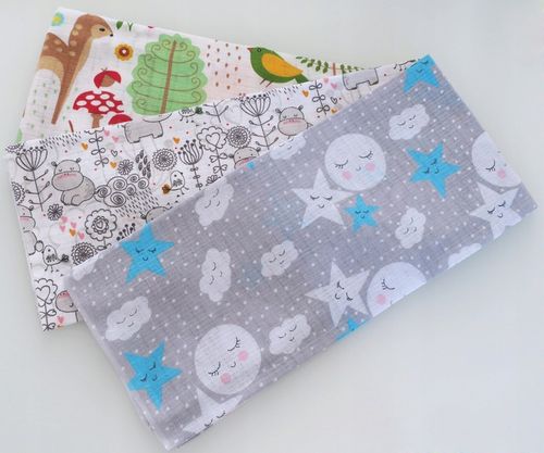 PIELUCHA pieluszka tetrowa 5-PAK ZESTAW 5 sztuk pieluszki z tetry BAWEŁNA na Arena.pl