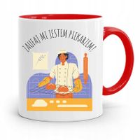 Kubek Czerwony Dla Piekarza Jestem Piekarzem Z Nadrukiem Ze Zdjęciem