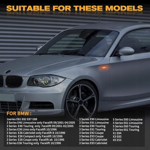 Erken Kierunkowskazy LED dymione migacze BMW E46 E90 E92 E60 E83 E87 E82 na Arena.pl