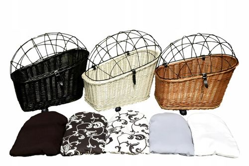 DUŻY Koszyk kosz WIKLINOWY NA ROWER bagażnik 3 kol na Arena.pl