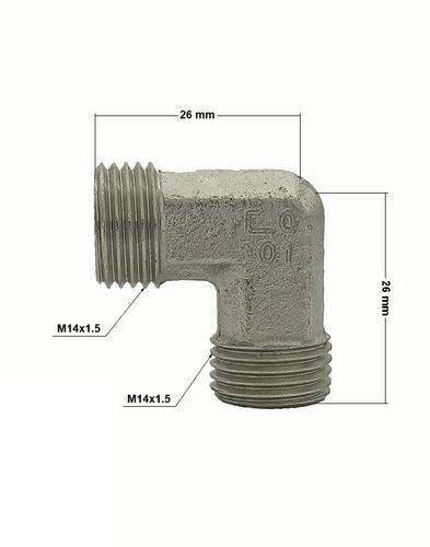 Złącze kątowe rury fi8 ( 8L ) kolanko M14x1,5 na Arena.pl