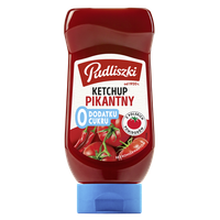 Pudliszki ketchup pikantny bez dodatku cukru 440g