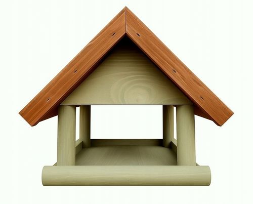 DUŻY karmnik dla ptaków DREWNIANY impregnowany OZDOBA budka XXL na Arena.pl