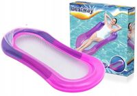 MATERAC DMUCHANY HAMAK DO PŁYWANIA BESTWAY SIATKA OPARCIE 160x84 cm