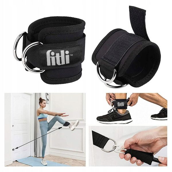 OPASKI TRENINGOWE NA KOSTKĘ KOSTKI SIŁOWNIĘ DO WYCIĄGU ATLASU ZESTAW 2 SZT zdjęcie 7