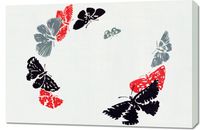 Obraz 90x60cm Butterfly 24, Sekka Japoński Vintage do Salonu