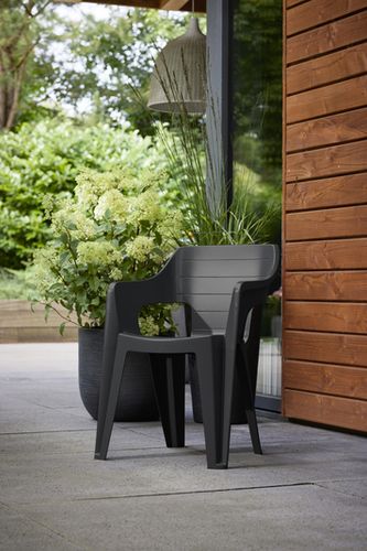 Allibert Krzesło ogrodowe Bilbao lowback chair graphite na Arena.pl